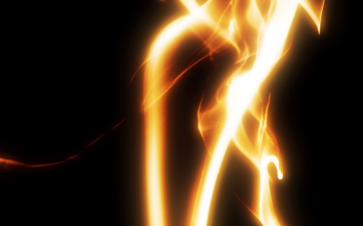 Orange Und Gelbe Feuerillustration. Wallpaper in 2560x1600 Resolution