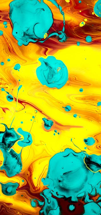 Arte Moderno, Arte, Verde, Azul, Naturaleza. Wallpaper in 1420x3000 Resolution