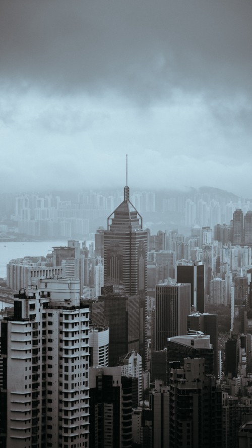 Image victoria peak, skyscraper, Hong Kong, building, city