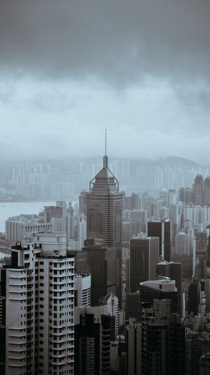 victoria peak, skyscraper, Hong Kong, building, city