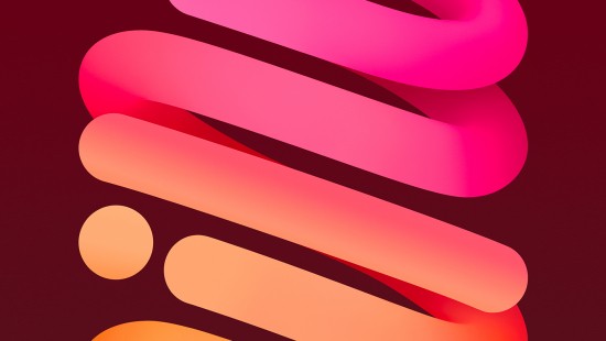 Image iPad Mini Stock Wallpaper in 4K Resolution (Pink) – Light (for iPhone)