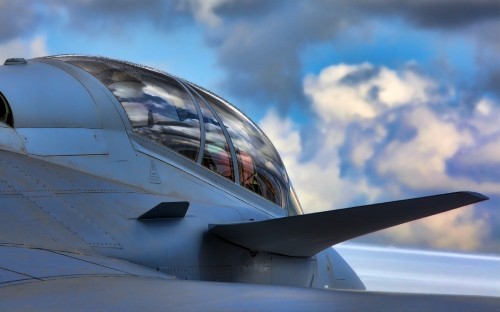 Image white airplane under blue sky during daytime