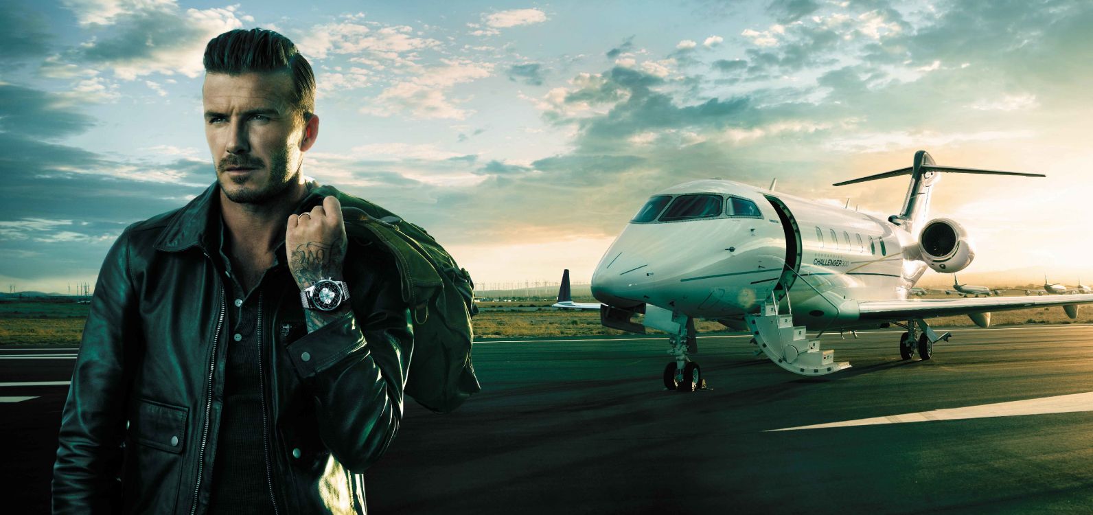 David Beckham, Breitling SA, Aerospace Engineering, Airplane, Air Travel. Wallpaper in 6614x3114 Resolution