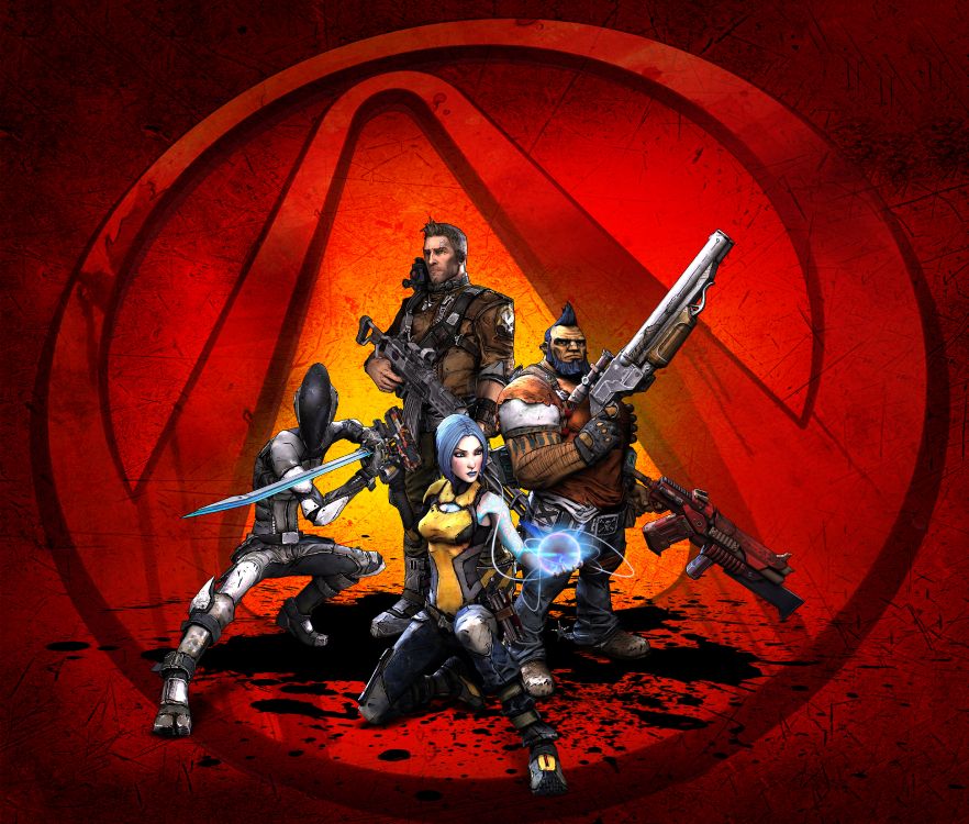 Borderlands 2, Ilustración, Diseño Gráfico, Carmine, Figura de Acción. Wallpaper in 6000x5100 Resolution