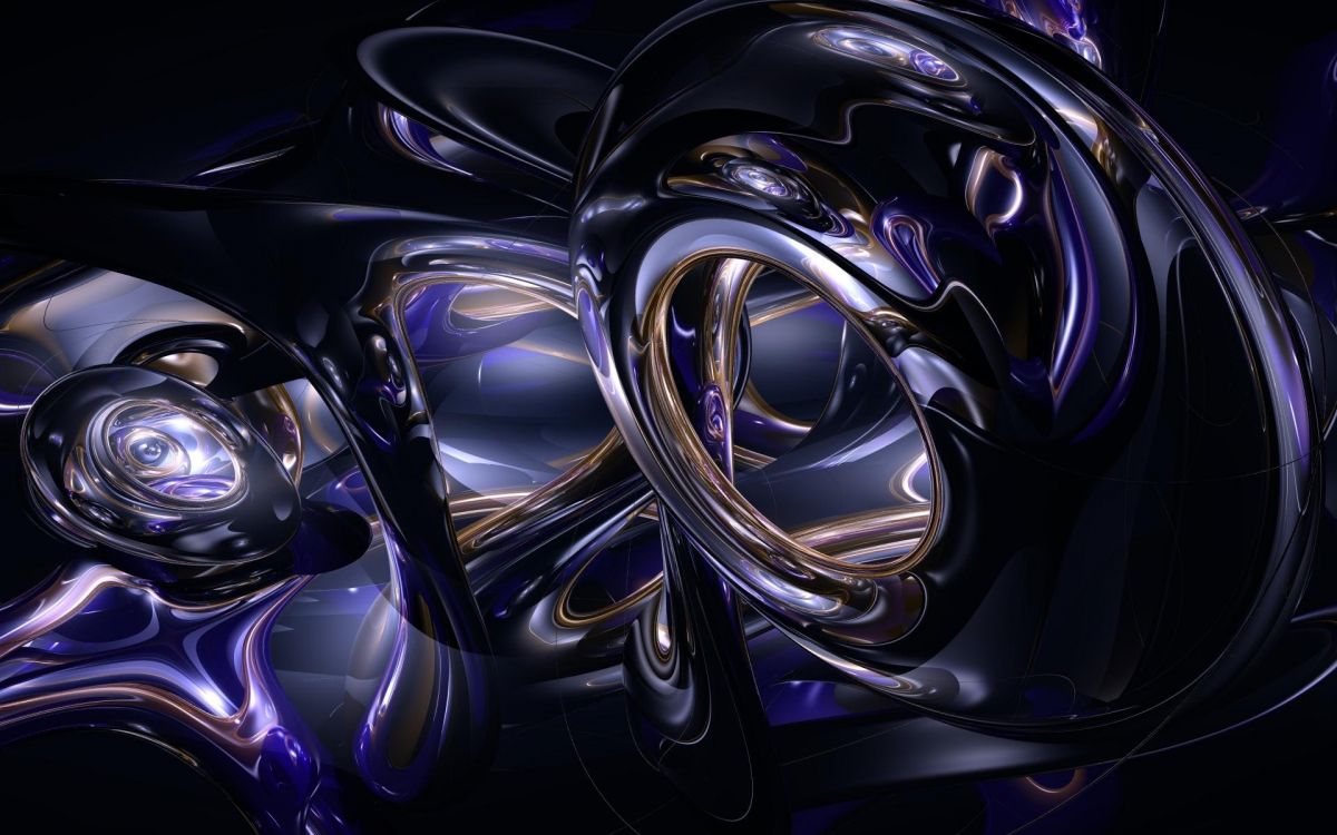 Ilustración Abstracta Púrpura y Oro. Wallpaper in 1920x1200 Resolution