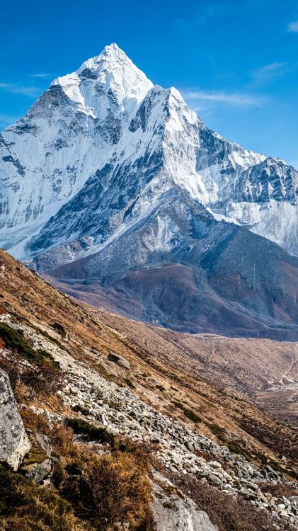 mountain, mount everest, ama dablam, granite mountain stone design, mountain range