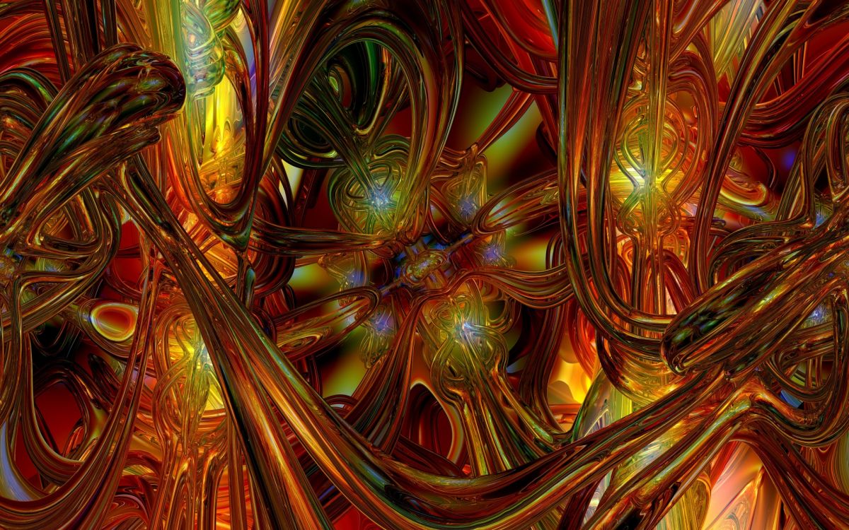 Peinture Abstraite Rouge et Jaune. Wallpaper in 1920x1200 Resolution