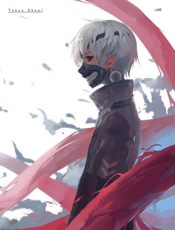 White Haired Male Anime Character. Wallpaper in 2560x3366 Resolution