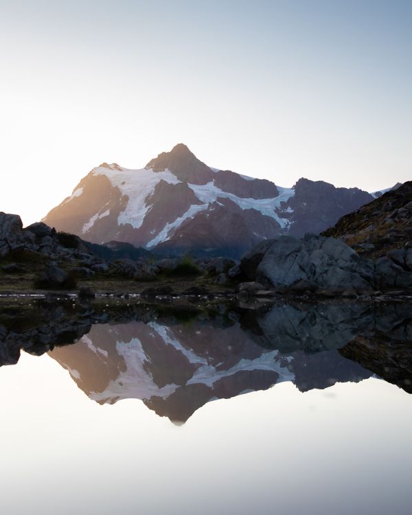 Mount Shuksan, Bergigen Landschaftsformen, Reflexion, Natur, Bergkette. Wallpaper in 3629x4536 Resolution