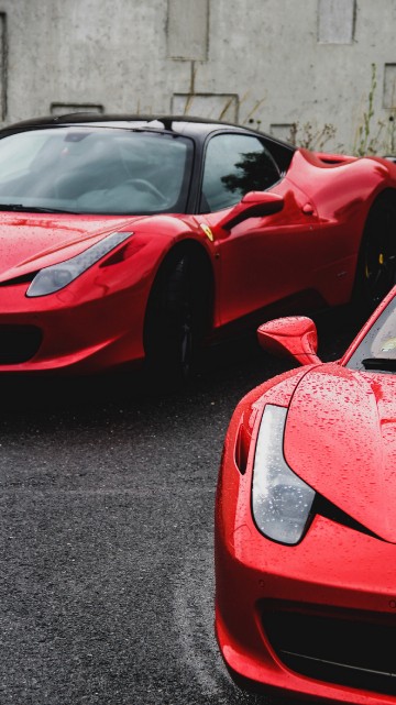 Image ferrari rain, sports car, laferrari, cars, Ferrari