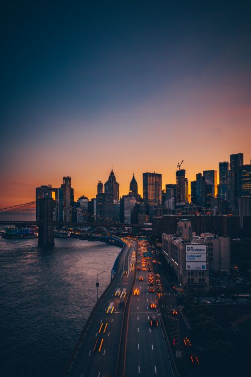 New York, Brooklyn Bridge, Manhattan Bridge, Coney Island, Brücke. Wallpaper in 4000x6000 Resolution