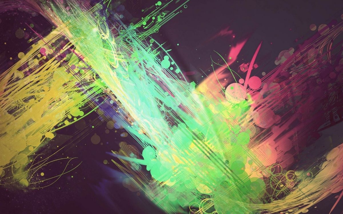 Tableau Abstrait Vert Bleu et Rouge. Wallpaper in 2560x1600 Resolution