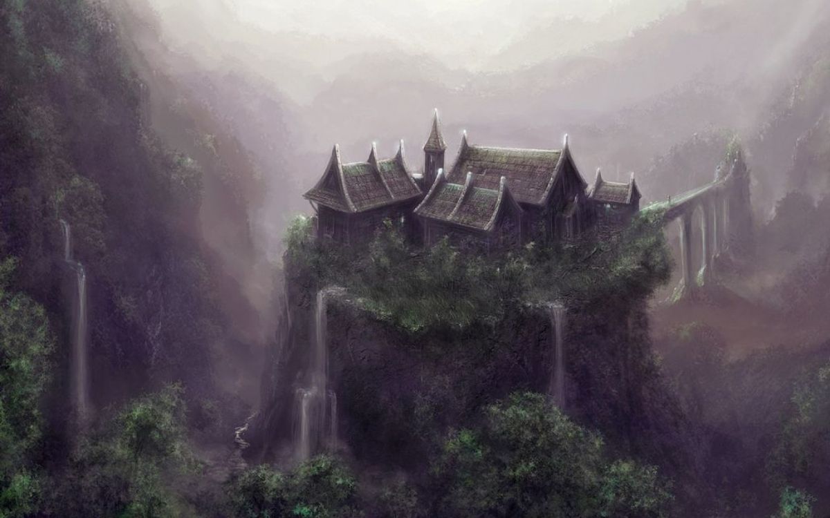 幻想的景观, 风景画, 幻想, 城堡, 画家 壁纸 2560x1600 允许