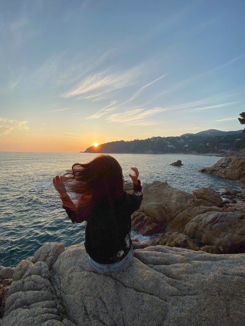 Image sea, hair, body of water, human, nature