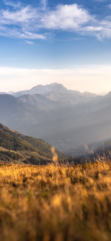 Image alps, cloud, mountain, natural landscape, plant