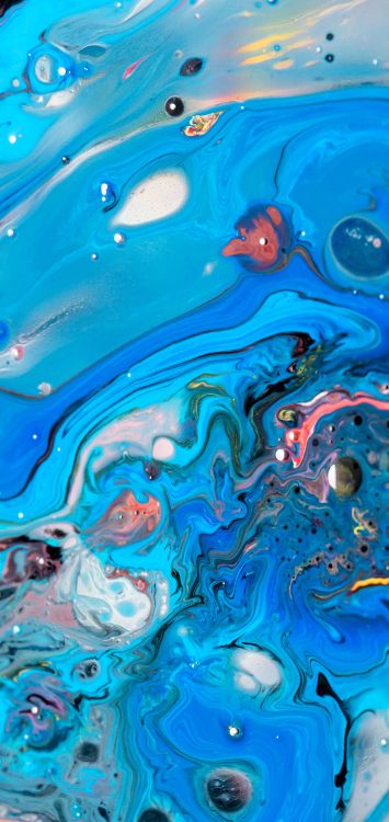 苹果, Ios, 液体, Azure, 流体 壁纸 1420x3000 允许
