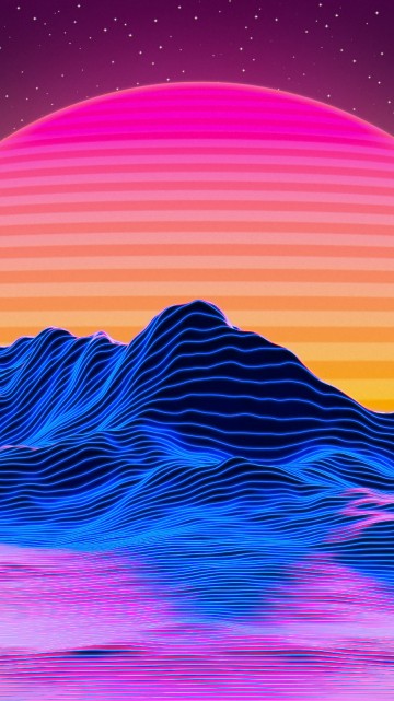 Image vaporwave, retro, retro style, Retrofuturism, Synthwave