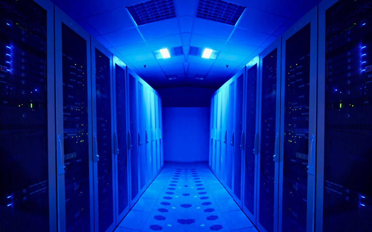 服务器机房, 数据中心, 信息技术, 光, 电蓝色的 壁纸 2560x1600 允许