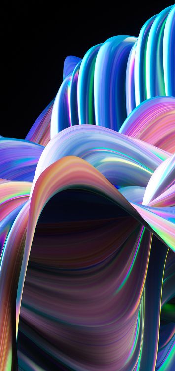 Licht, Fraktale Kunst, Geometrie, Farbigkeit, Purpur. Wallpaper in 1420x3000 Resolution