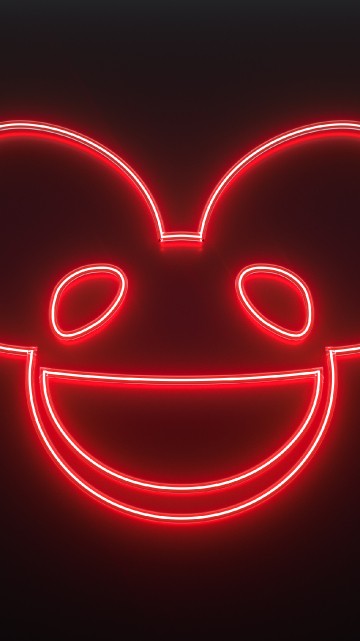 Image red, heart, love, neon, organ