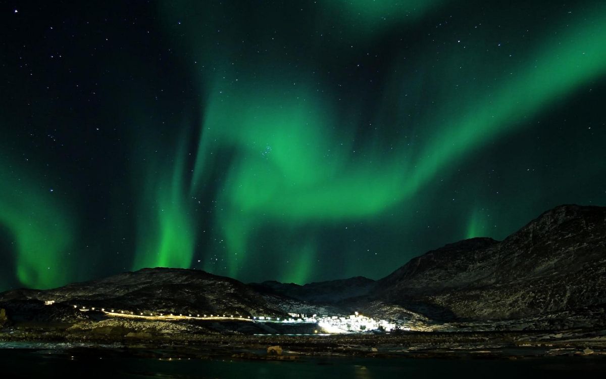 Aurora, Nature, Green, Lumière, Paysage Naturel. Wallpaper in 3840x2400 Resolution