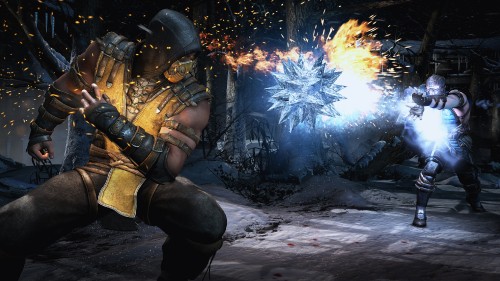 Image mortal kombat x, scorpion, raiden, netherrealm studios, fighting game