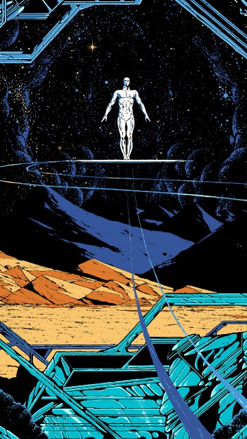 Image kilian eng silver surfer, Silver Surfer, poster, grey matter art, art
