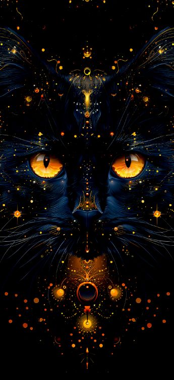Arte Fractal, Artes Visuales, Avatar, Felidae, Felinae. Wallpaper in 1179x2556 Resolution