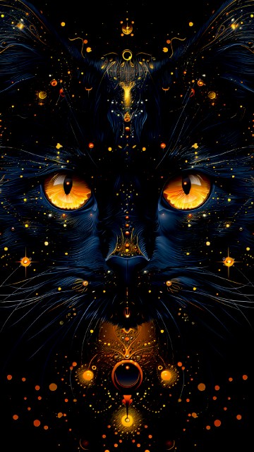 Image fractal art, painting, visual arts, avatar, whiskers