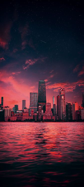 Agua, Edificio, Ambiente, Afterglow, Naturaleza. Wallpaper in 1080x2400 Resolution