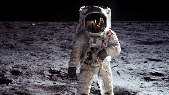 Image astronaut in outer space during daytime