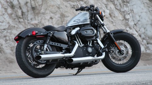 Image black and silver cruiser motorcycle on road during daytime