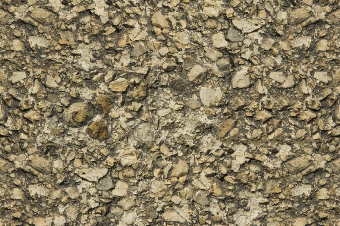 brown and black stone fragments