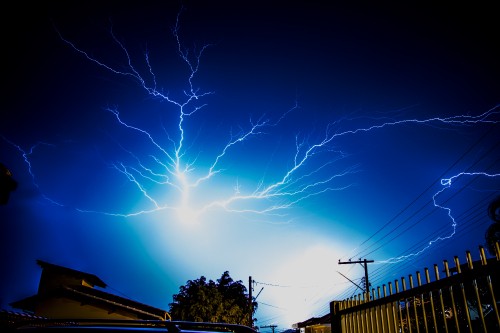 Image thunderstorm, atmosphere, blue, light, world