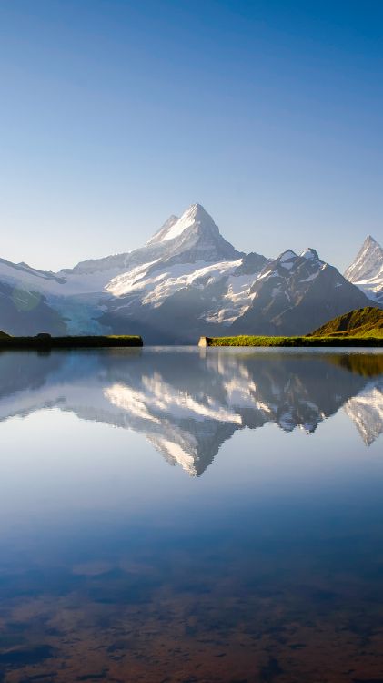 mountain, bachalpsee, landscape, schynige platte, mountain range