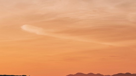 Image songs from the wheel, cloud, afterglow, natural landscape, mountain