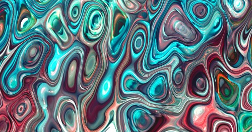 Image teal and pink abstract painting