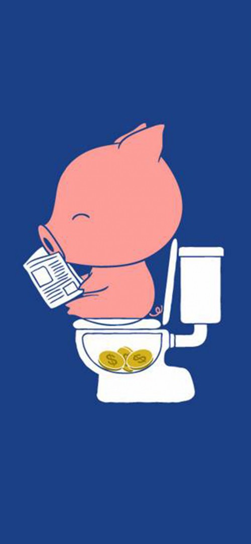 Image funny pig quote, humour, toilet humour, cartoon, clip art