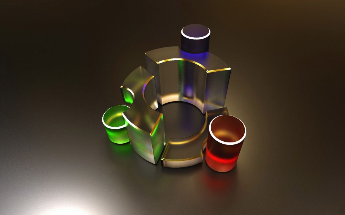 Bougeoir en Verre Vert et Rouge. Wallpaper in 1920x1200 Resolution