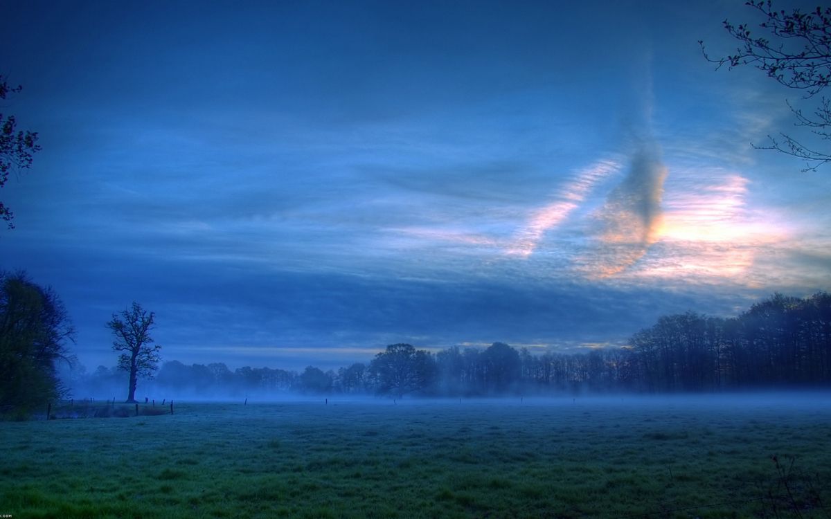 Nature, Paysage Naturel, Blue, Matin, Atmosphère. Wallpaper in 1920x1200 Resolution
