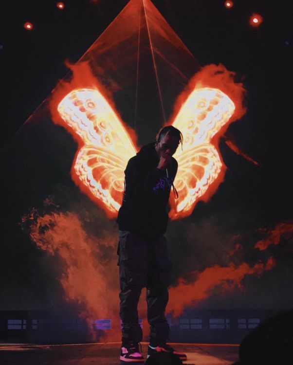 Travis Scott, Cactusjack, Light, Orange, Lighting. Wallpaper in 1241x1544 Resolution