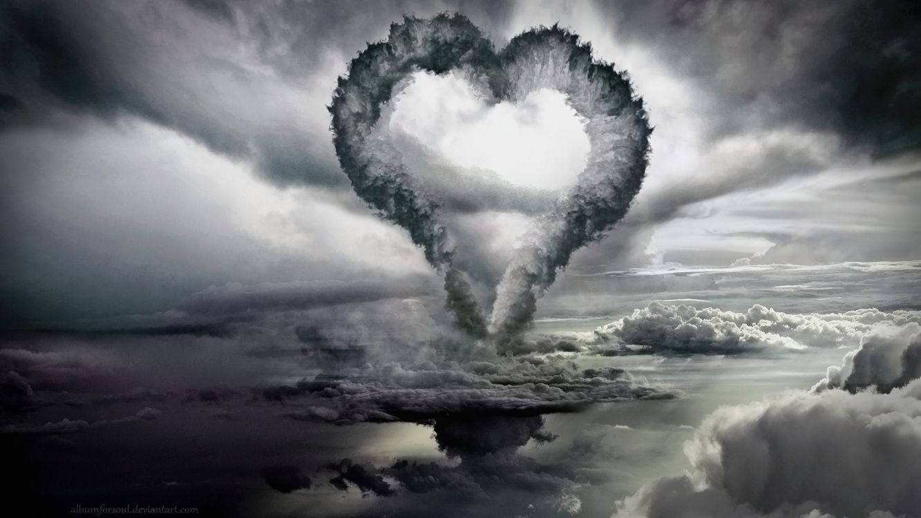 Nature, Cloud, Love, Heart, Water. Wallpaper in 6578x3700 Resolution
