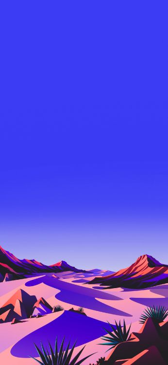 os x 狮子, Air, 苹果, 紫色的, 斜坡 壁纸 1284x2778 允许