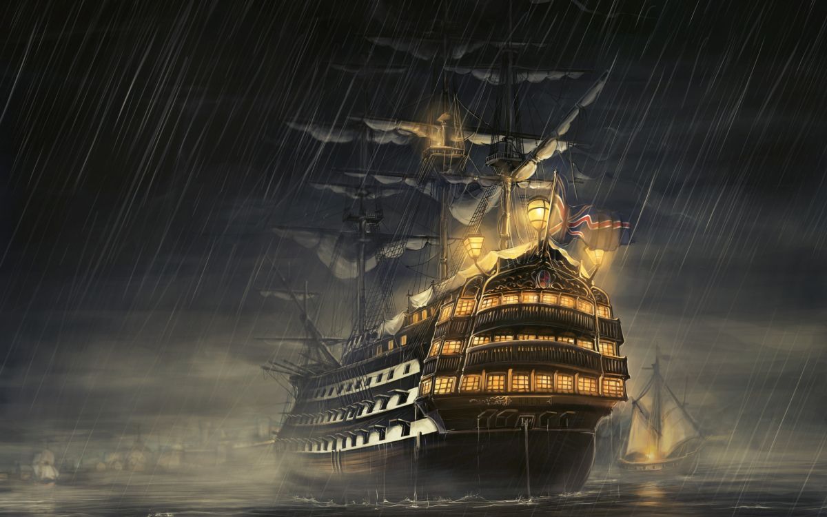 马尼拉大帆船, 船舶线路, 东indiaman, 幽灵船, 旗舰 壁纸 2560x1600 允许