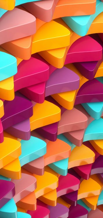 Manzana, de Colores, Naranja, Rosa, Fila. Wallpaper in 1422x3000 Resolution