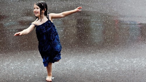 Image rain, water, beauty, happiness, shoe