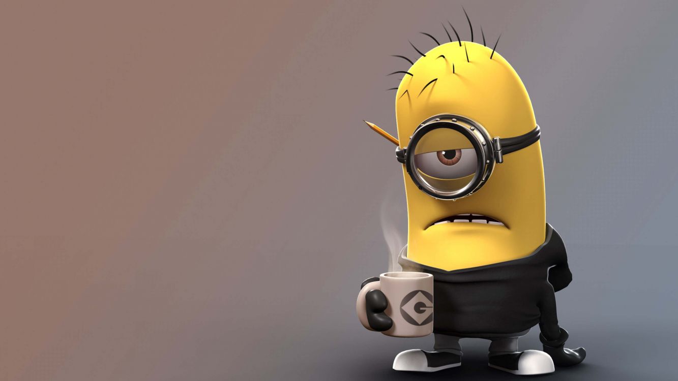 Jouet Minion Jaune et Noir. Wallpaper in 3840x2160 Resolution