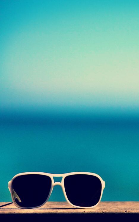 White and Black Sunglasses Illustration. Wallpaper in 1200x1920 Resolution