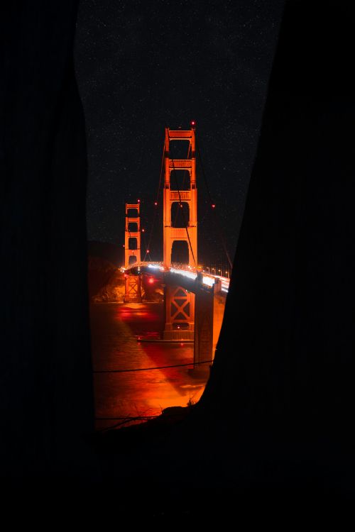 Pont du Golden Gate Pendant la Nuit. Wallpaper in 3330x4990 Resolution