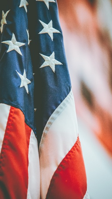 Image blue white and red star flag